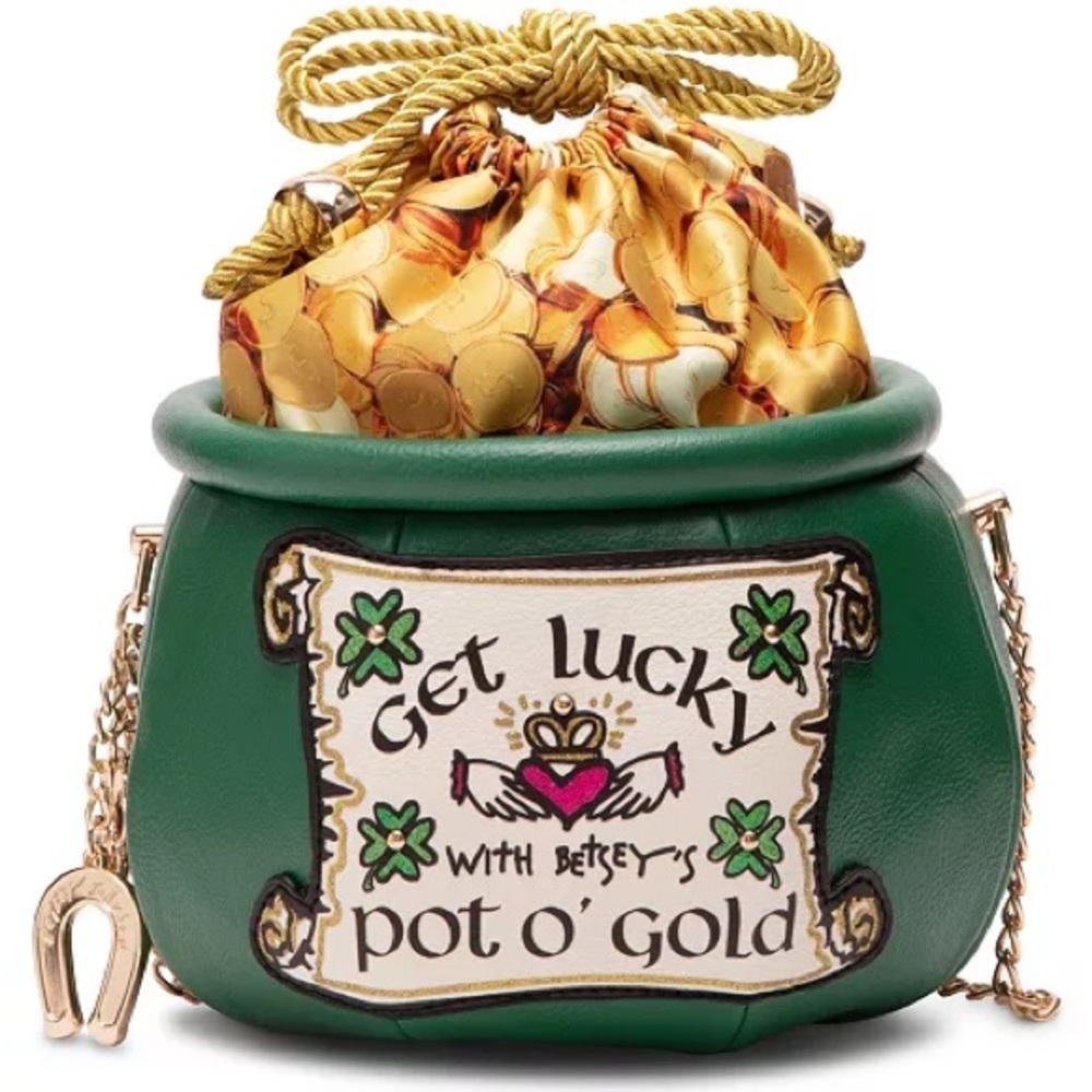 Betsey Johnson “Pot of Gold” Get Lucky Crossbody Bag NWOT